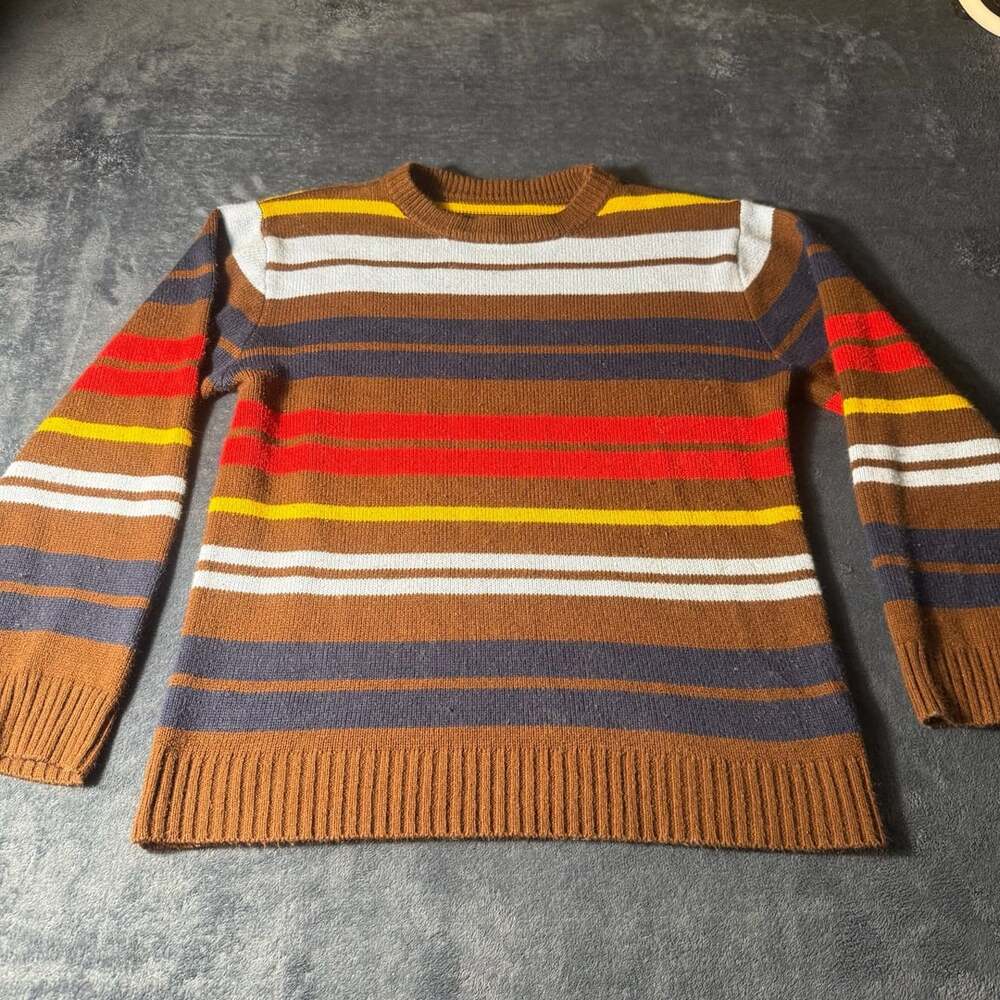Vintage Multi Color Striped Crewneck Sweater